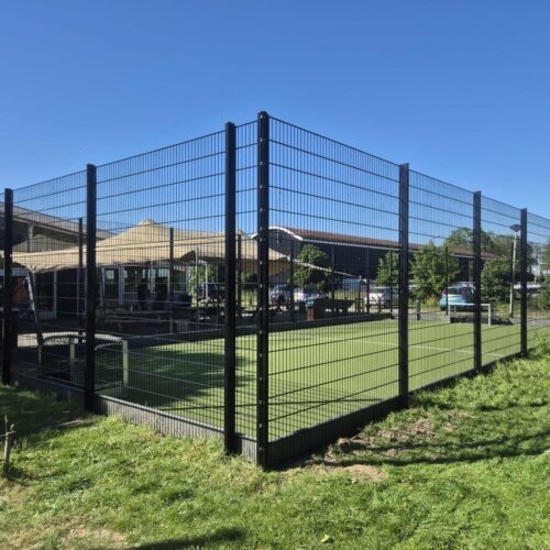 Hockeycourt 69 Hockeycourt 10x15 meter kunstgras slagplanken Hoeksche Waard SKWshop